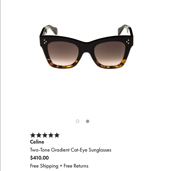 Celine Cat Eye New Sunglasses with case - Picture 8 of 8